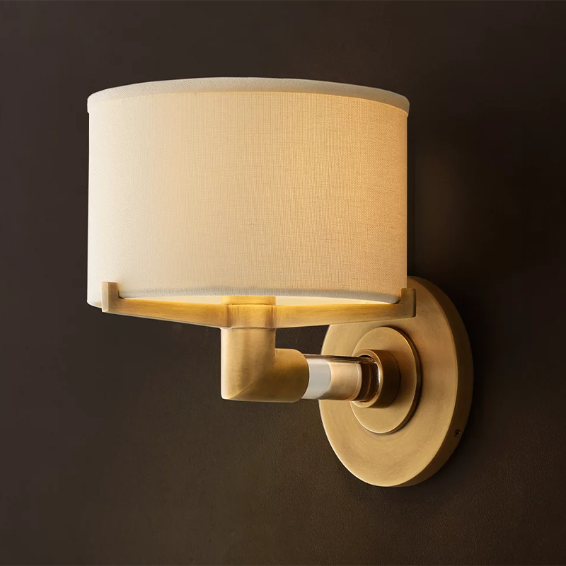 Linen Shade Wall Sconce