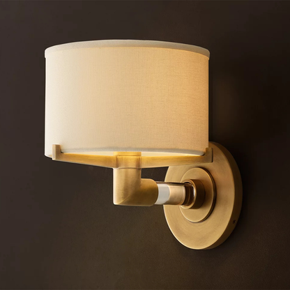 Linen Shade Wall Sconce