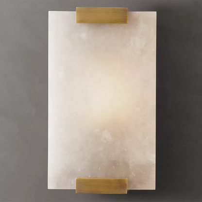 Minimalist Alabaster Wall Sconce