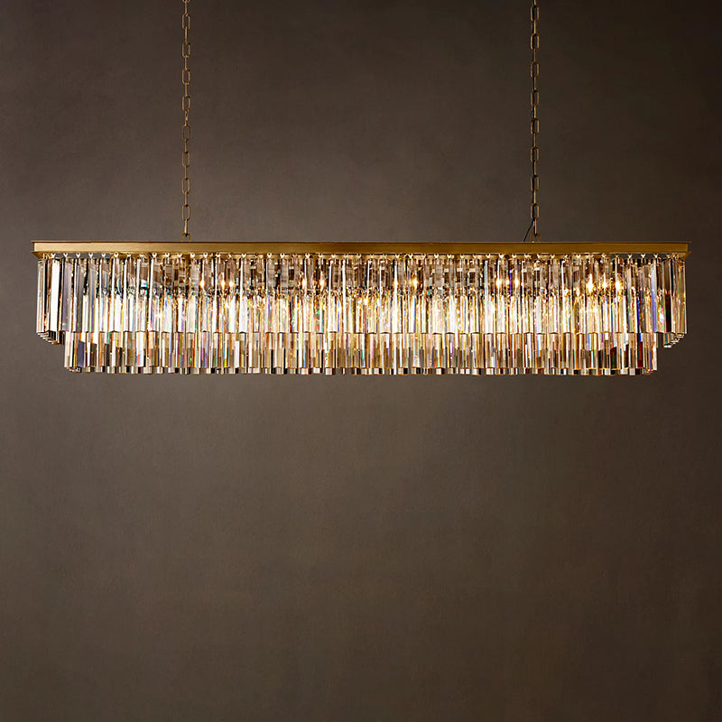 Odeon Art Deco Rectangular Chandelier