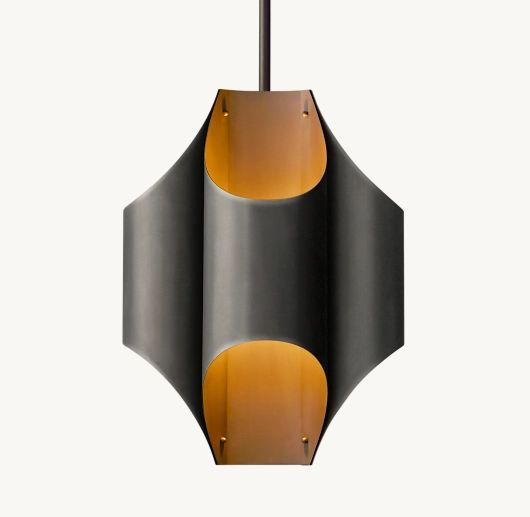 Cathedral Brass Pendant Light