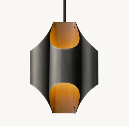Cathedral Brass Pendant Light