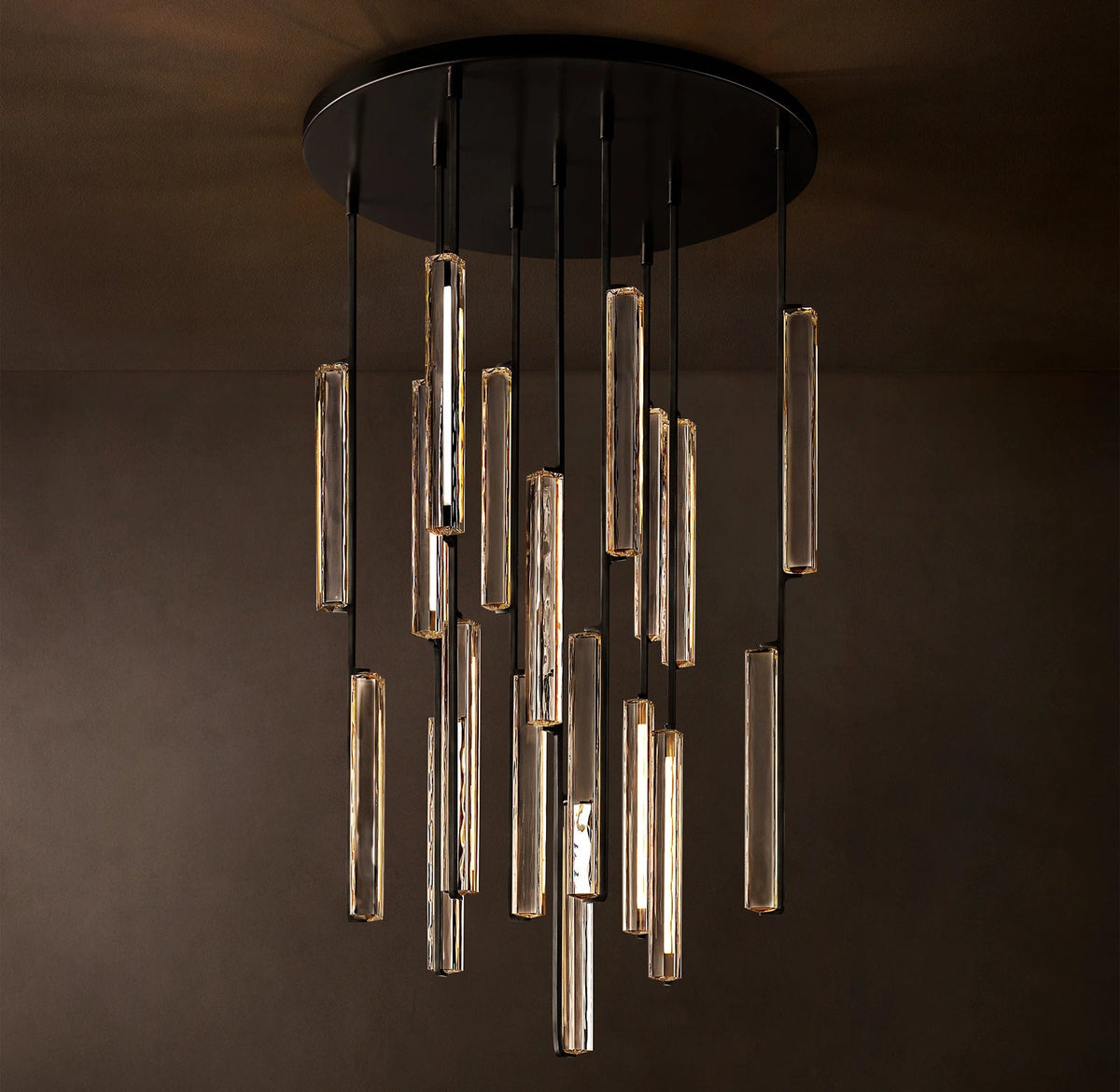 Audubon Modern Crystal Round Chandelier