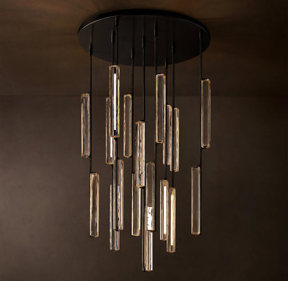 Audubon Modern Crystal Round Chandelier
