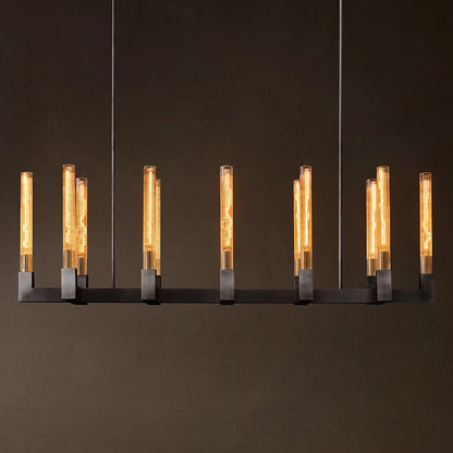Modern Glass Linear Ceiling Light