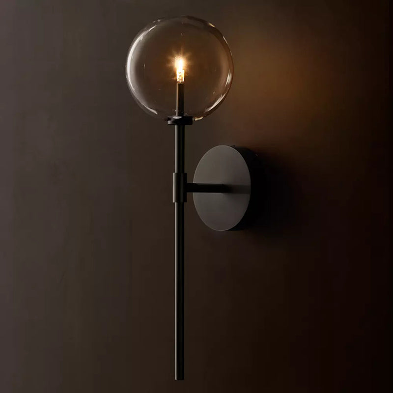 Glass Globe Wall Sconce