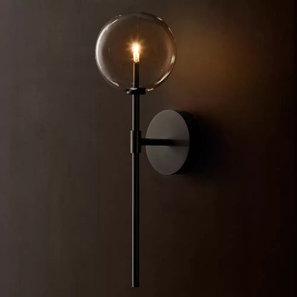 Glass Globe Wall Sconce