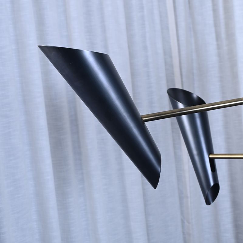 Modern Brass Chandelier