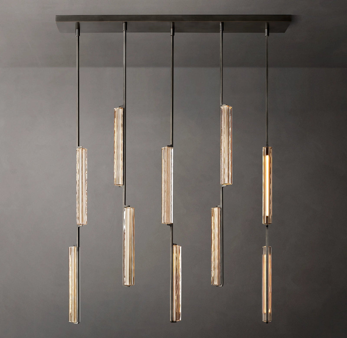 Audubon Modern Crystal Linear Chandelier
