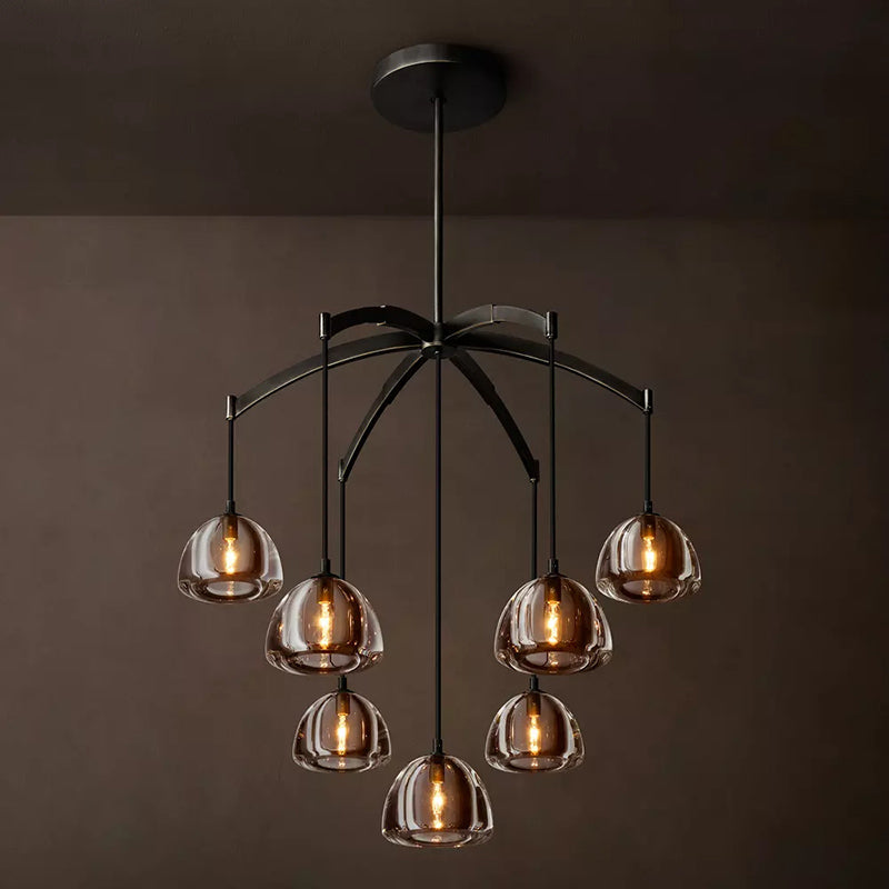 Hemisphere Modern Round Chandelier