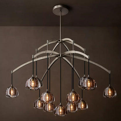 Hemisphere Modern Round Chandelier