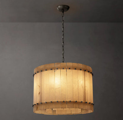 San Marco Modern Alabaster Round Chandelier