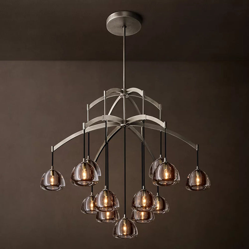 Hemisphere Modern Round Chandelier