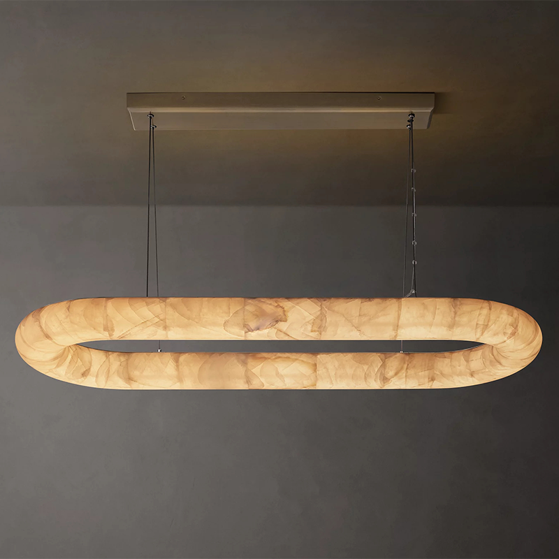 Rivage Lisse Modern Oval Chandelier