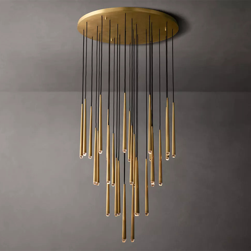 Modern Tapered Cluster Chandelier