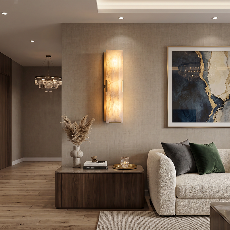 Harlow Calcite Linear Sconce