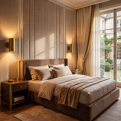 Modern Copper Cylinder Wall Sconce