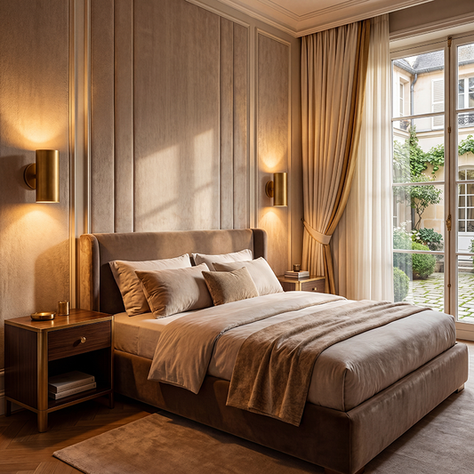 Modern Copper Cylinder Wall Sconce
