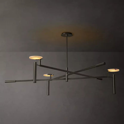 Alabaster Geometric Chandelier