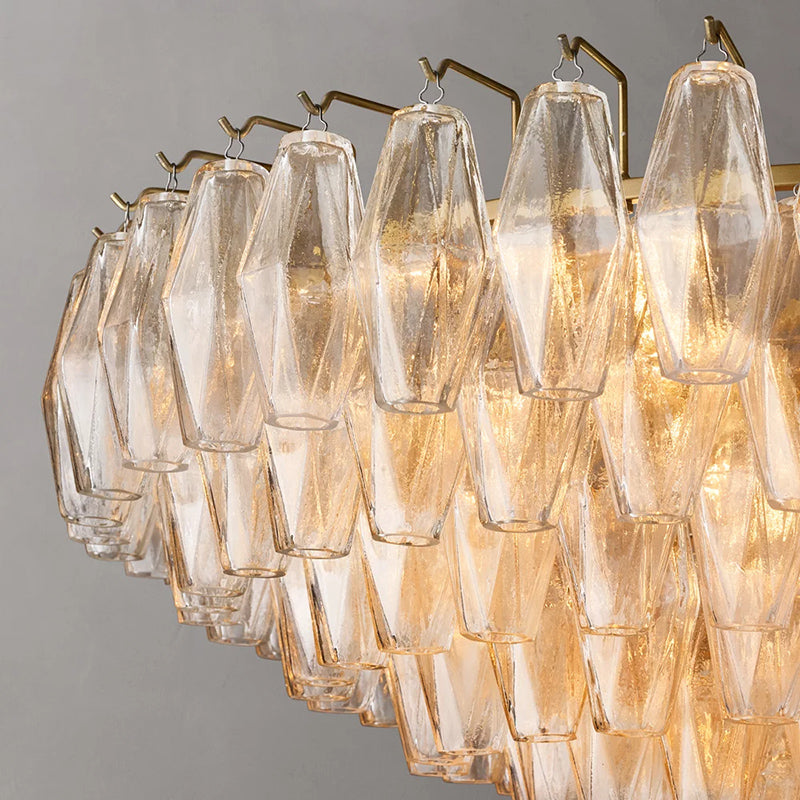 Chiara Tiered Glass Round Chandelier