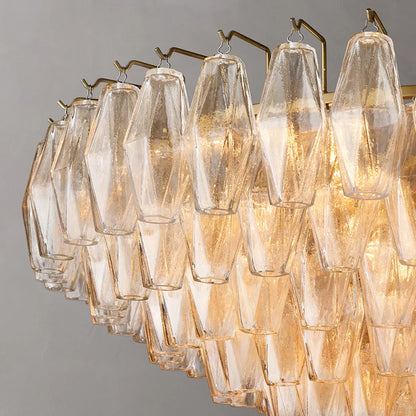 Chiara Tiered Glass Round Chandelier