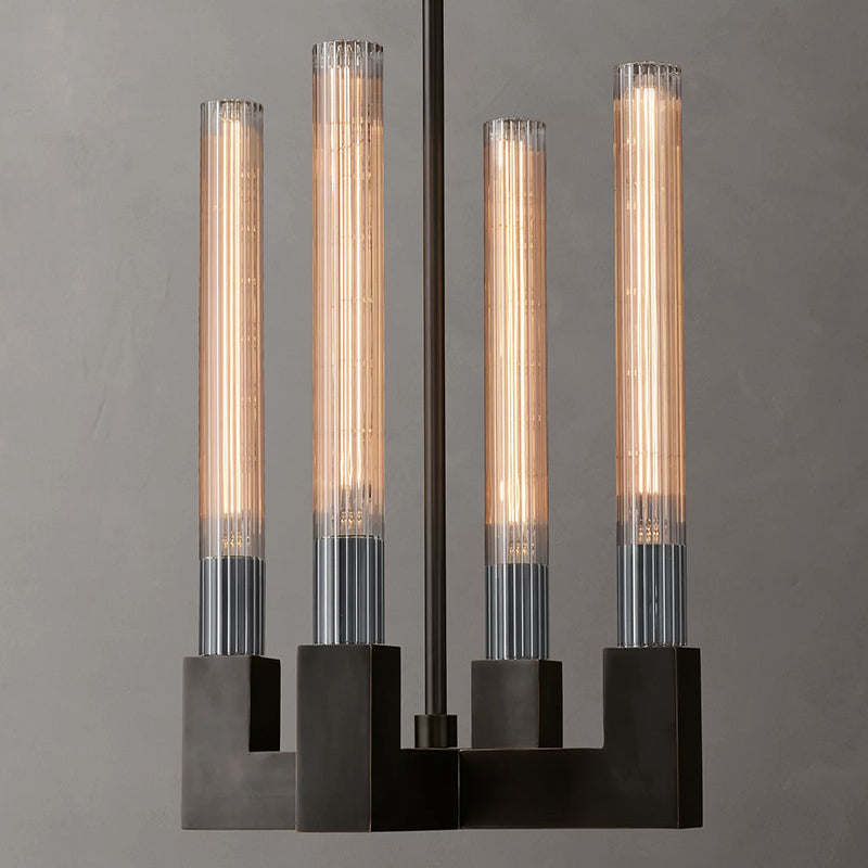Modern Glass Tube Pendant Light