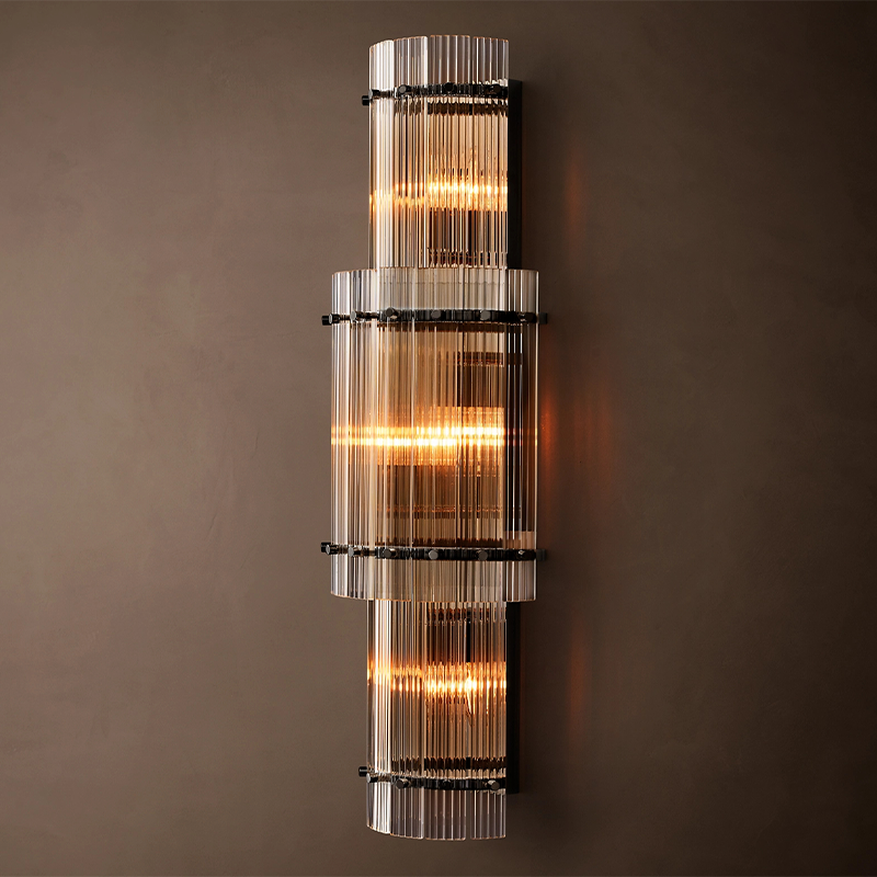 San Marco Large Round Glass Wall Sconce