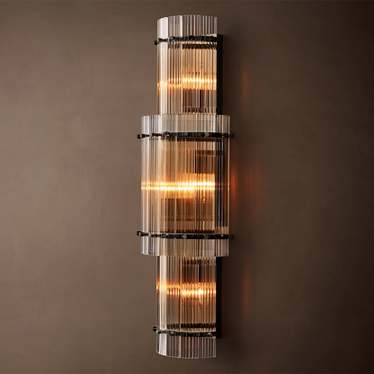 San Marco Large Round Glass Wall Sconce