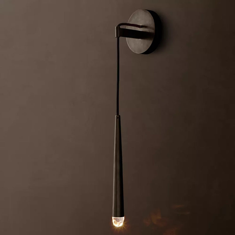 Minimalist Brass Tube Wall Sconce