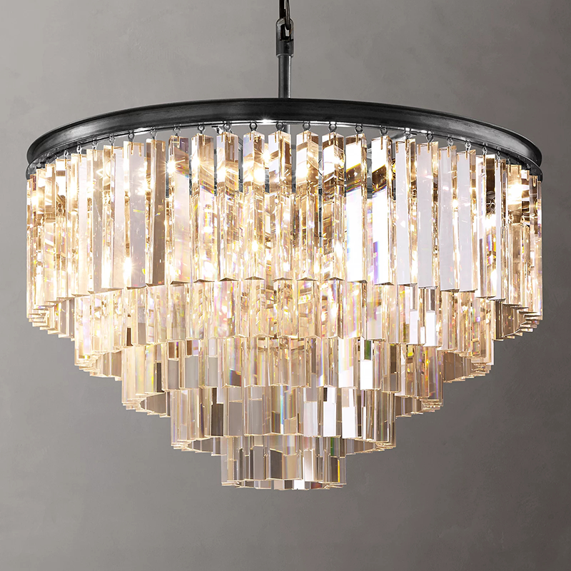 Odeon Art Deco Round Chandelier