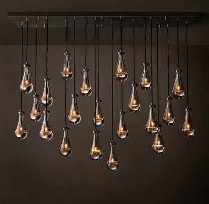 Rain Modern Rectangular Chandelier