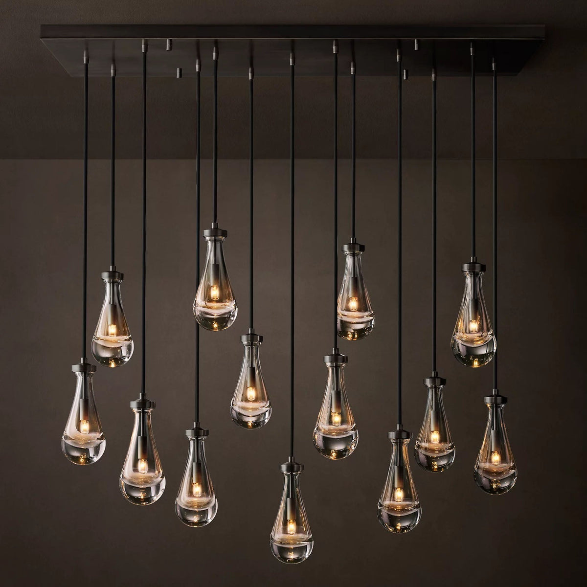 Rain Modern Rectangular Chandelier