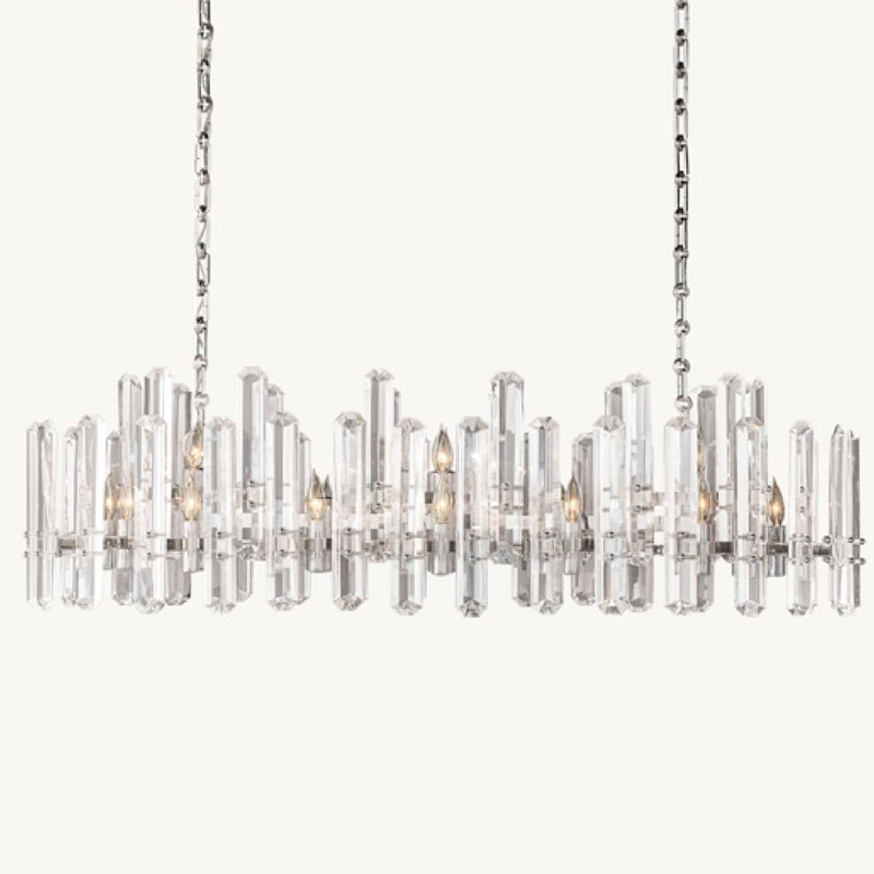 Modern Luxury Linear Crystal Chandelier