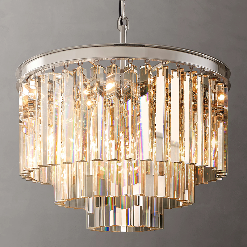 Odeon Art Deco Round Chandelier