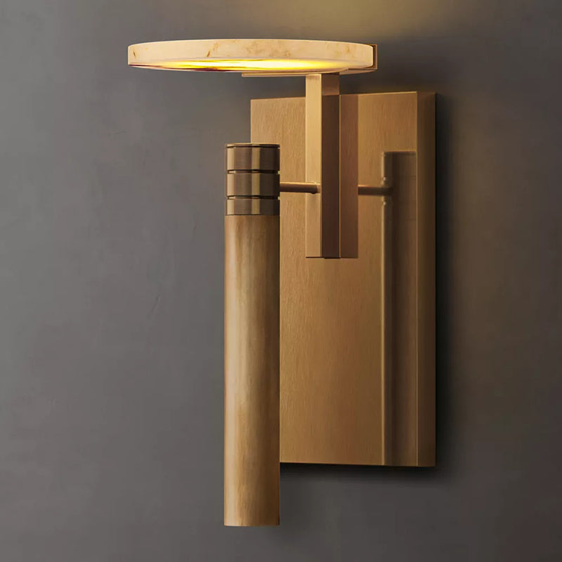 Modern Alabaster Wall Sconce