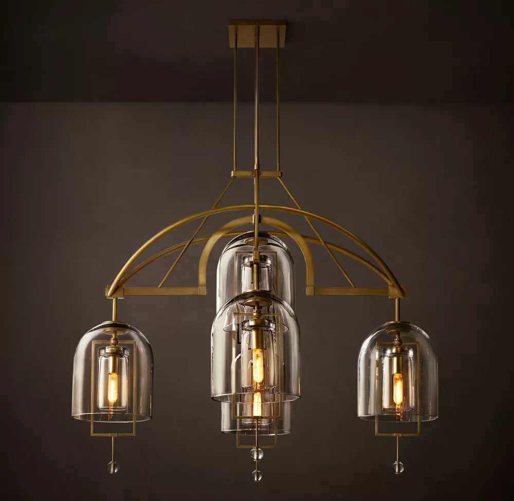 Fulcrum Modern Round Chandelier