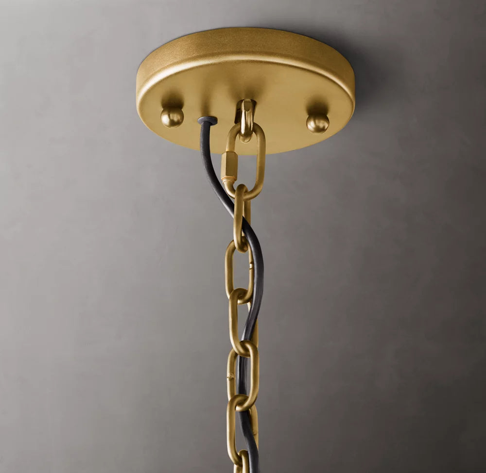 Harlow Calcite Round Chandelier