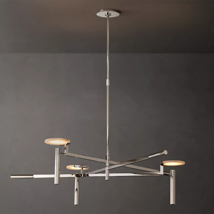 Alabaster Geometric Chandelier