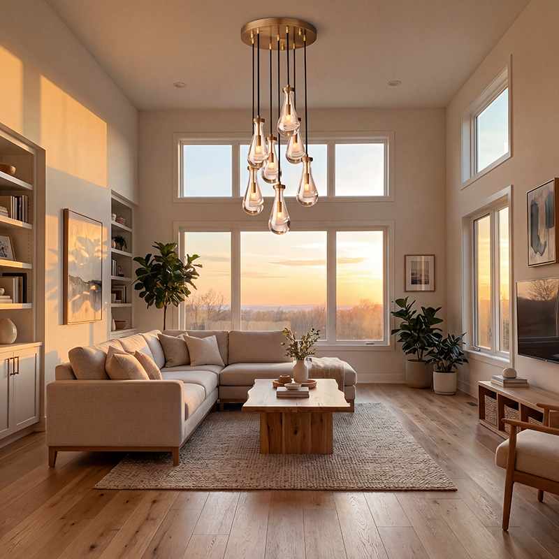 Rain Modern Round Chandelier