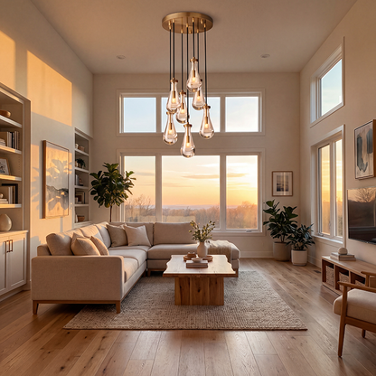 Rain Modern Round Chandelier