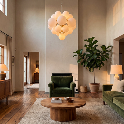 Luxury Globe Glass Chandelier