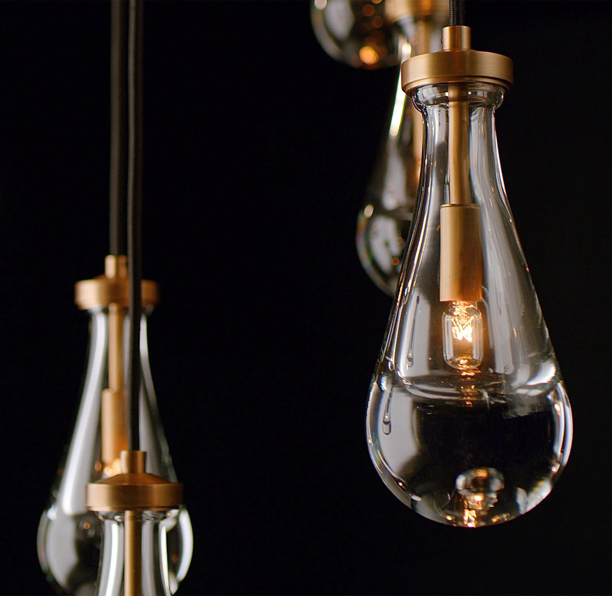 Rain Modern Rectangular Chandelier