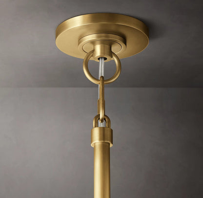 Clear Glass Round Chandelier