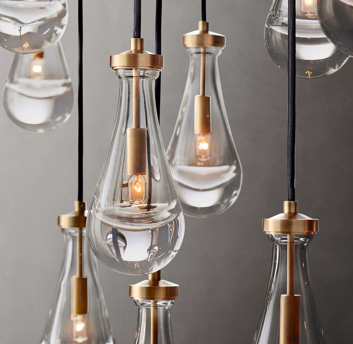 Rain Modern Rectangular Chandelier