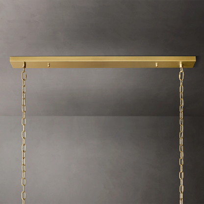 San Marco Modern Glass Linear Chandelier