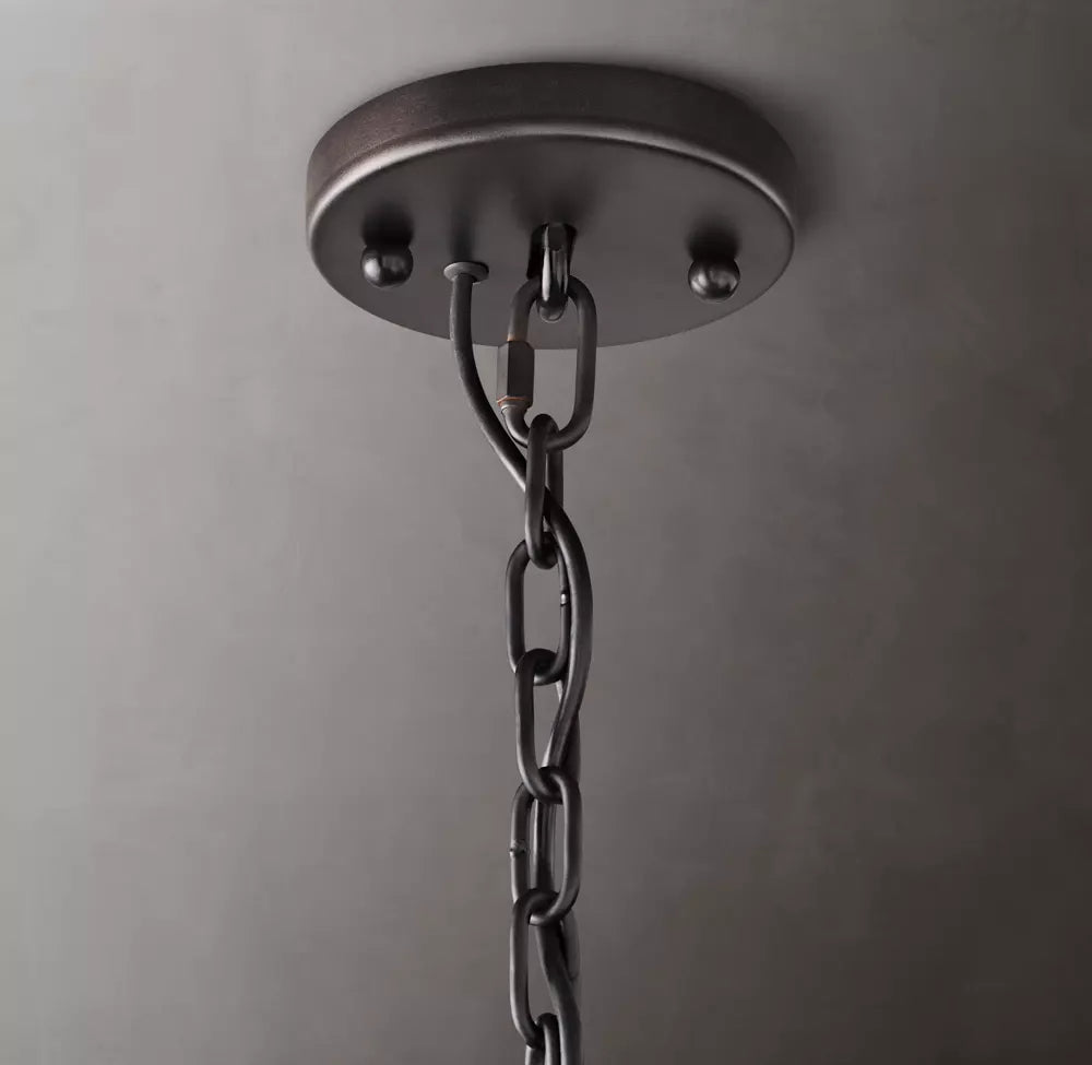 Harlow Calcite Round Chandelier
