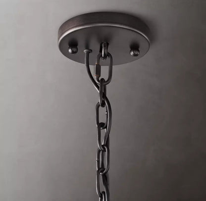 Harlow Calcite Round Chandelier