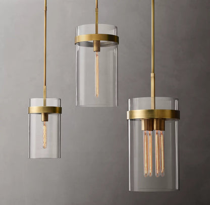 Ravelle Clear Glass Pendant Light