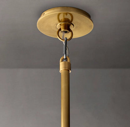 Clear Glass Oval Chandelier