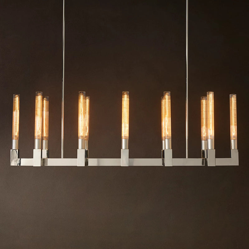 Modern Glass Linear Ceiling Light